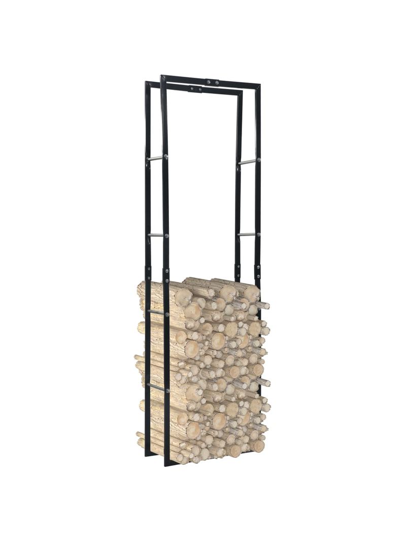 Portalegna Artigian Ferro - Acciaio Verniciato Nero, Con Ruote - Foto 8