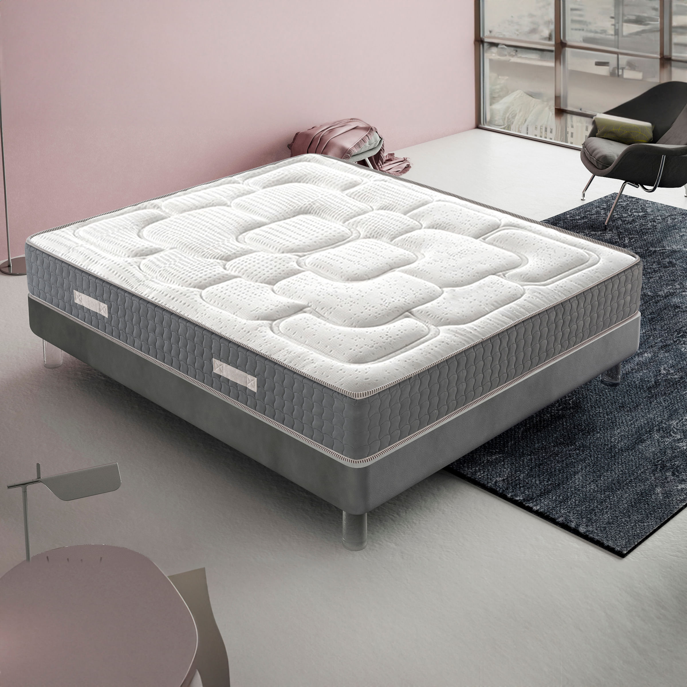 Materasso Piazza e Mezza 140x200 in Memory Foam Alto 21 Cm 11 Zone  Differenziate Ortopedico - BricoBravo