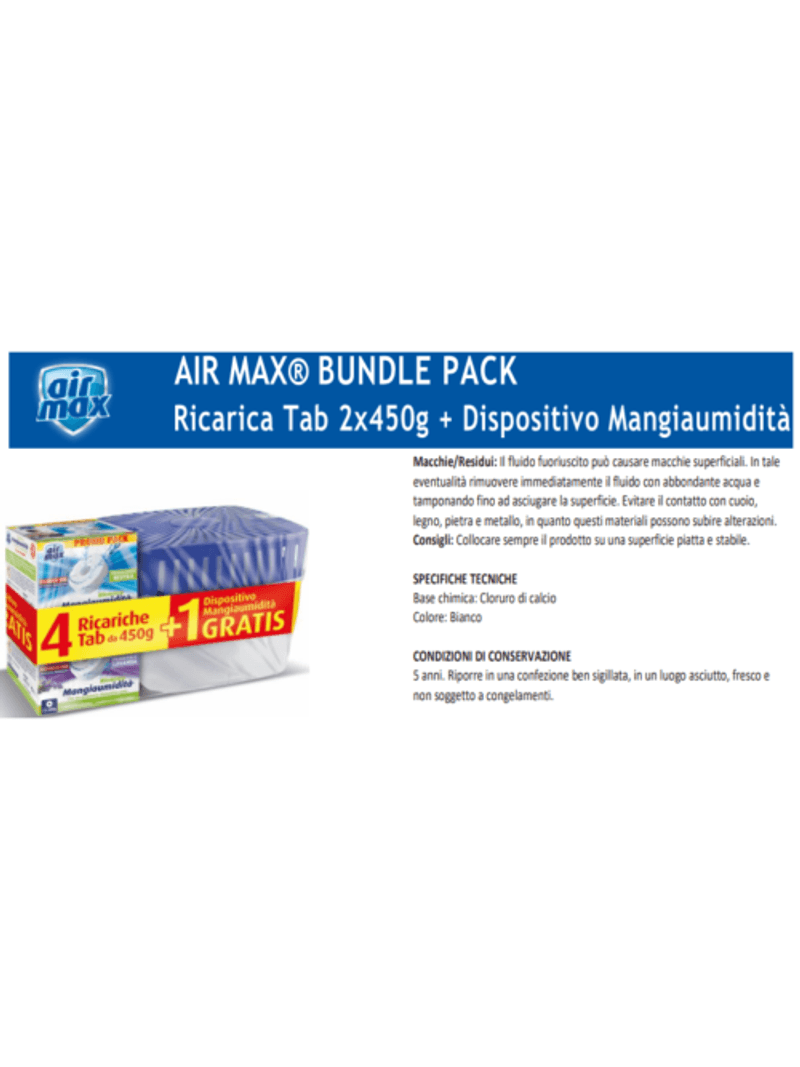 Ricarica mangiaumidità neutra 2x450g - AIR MAX