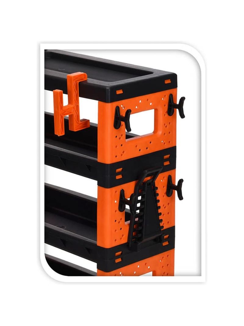 Carrello porta attrezzi TOOL TROLLEY LINE Nero e Arancio 46 x 66 x