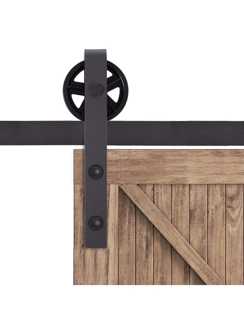 Binario per Porte Scorrevoli con Kit di Accessori Nero 200x4x0.6 cm –  acquista su Giordano Shop