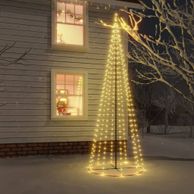 Albero di Natale a Cono Bianco Caldo 732 LED 160x500 cm cod mxl 6599