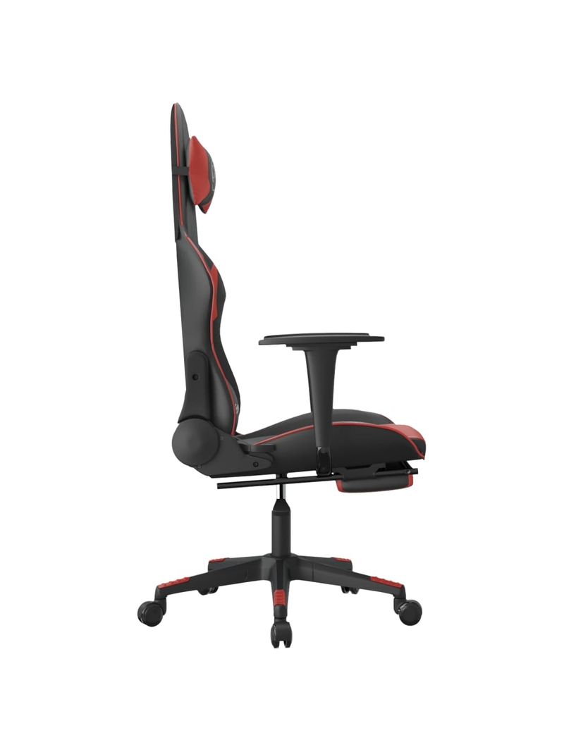 Sedia da Gaming con Poggiapiedi Nero e Rosso Vino in Similpelle 3143706 -  BricoBravo