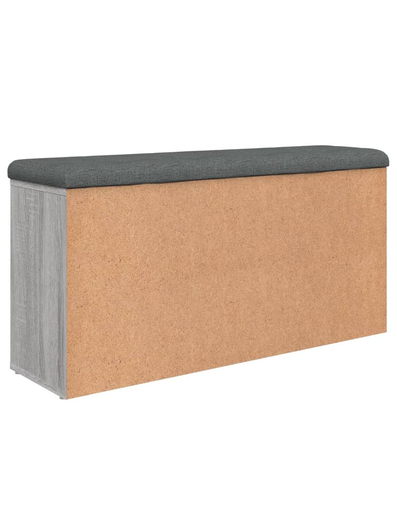 Panca portascarpe in truciolato e MDF con finitura grigia e cuscino  104x49x30 cm Vida XL - Habitium®