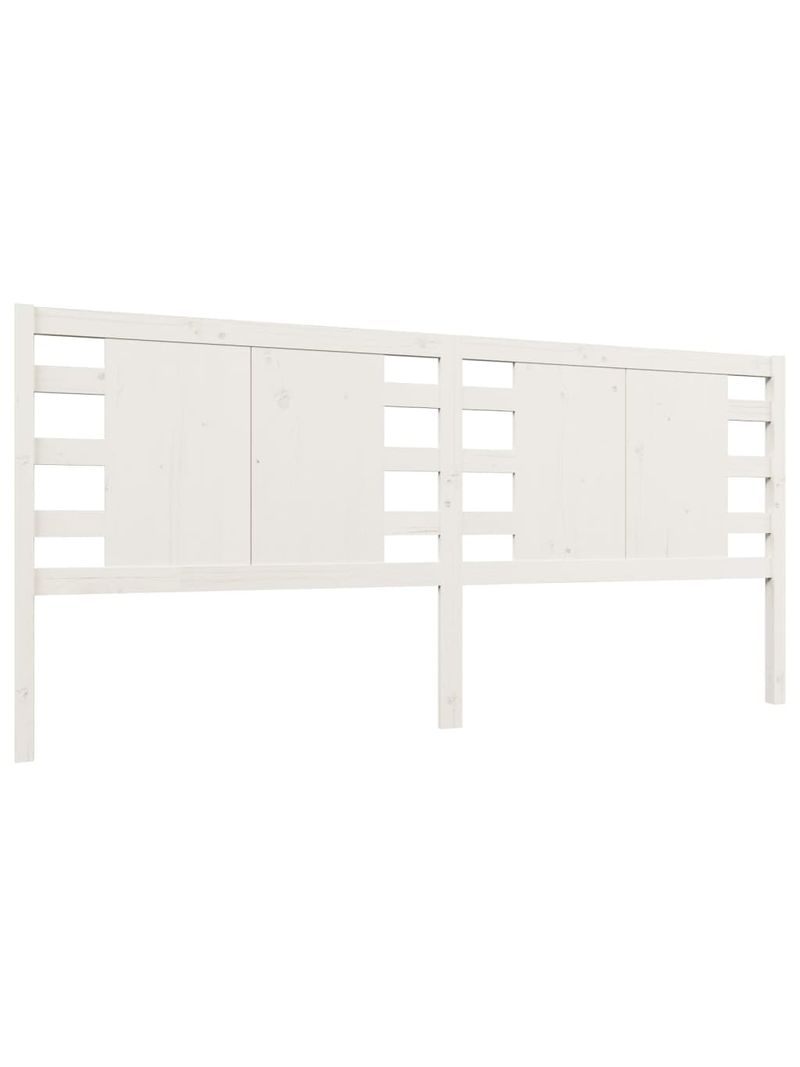 VidaXL Testiera per Letto Bianca 166x4x100cm in Legno Massello di Pino