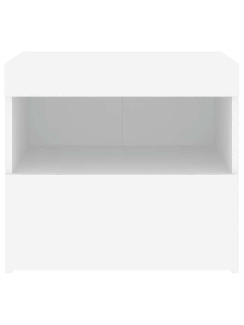 Comodino con Luci LED Bianco 50x40x45 cm 836763 - BricoBravo