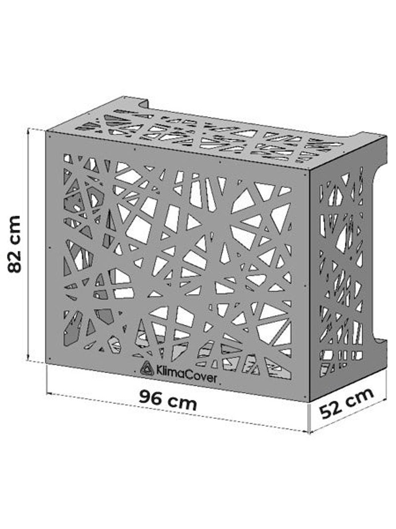 Copri Condizionatore 96x52x82 cm in Alluminio Classic L Bianco