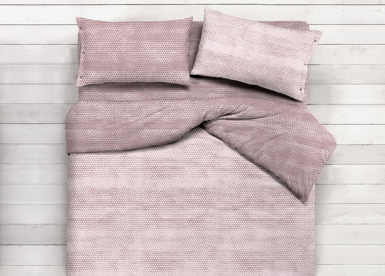 Set Copripiumino Dreams & Drapes Margot - King Size 230x220 Cm - Cotone 100%, Rosa Con Fiori - Foto 4
