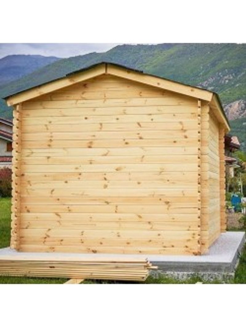 Casetta Ricovero Attrezzi da Giardino in Legno, Sistema Block House, Doghe  Spessore 28 mm. Modello BLOCK25x3/28 - BricoBravo