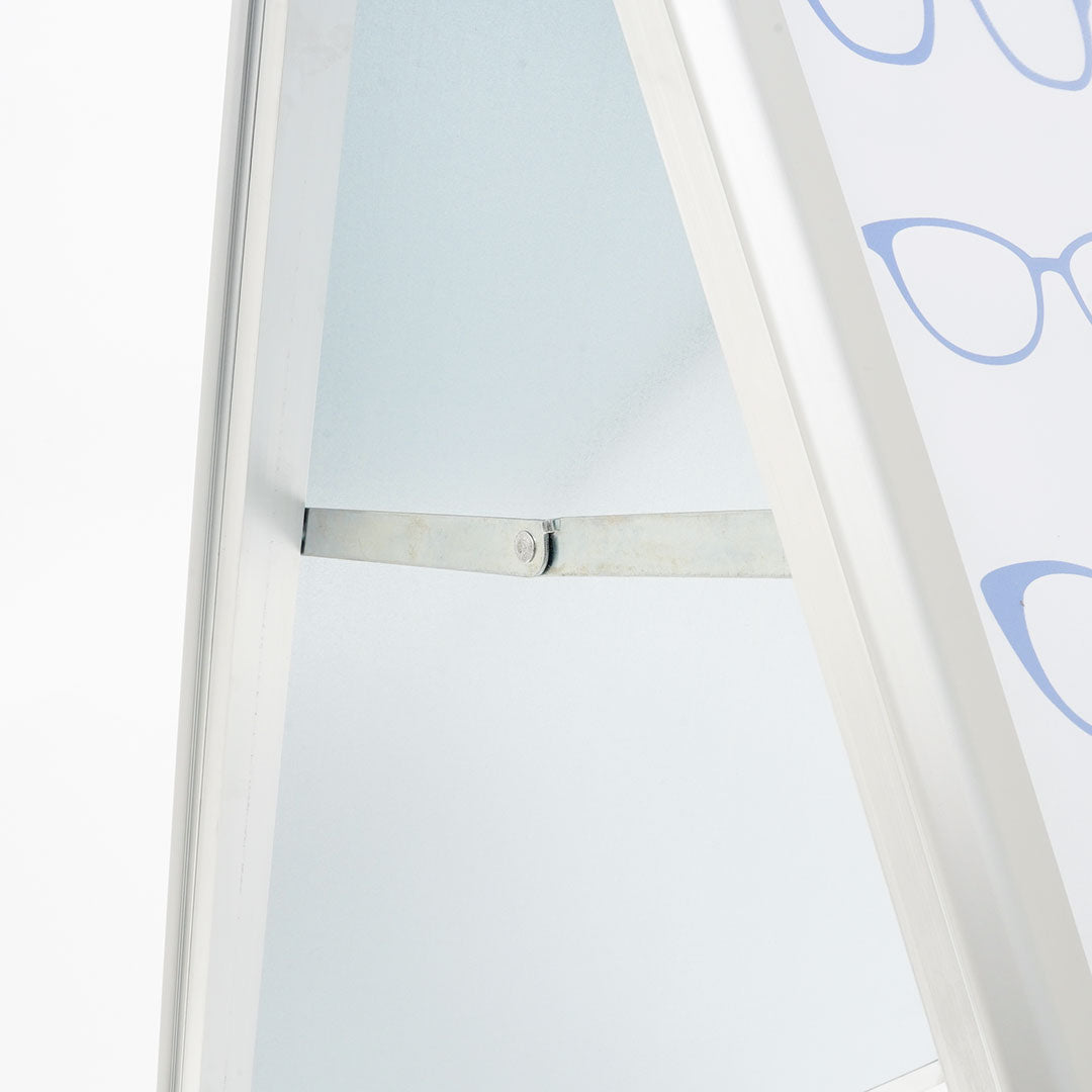 Cavalletto Pubblicitario Bifacciale 70x100cm - Cornice In Alluminio Per Interni/Esterni, Con Protezione PVC - Foto 5